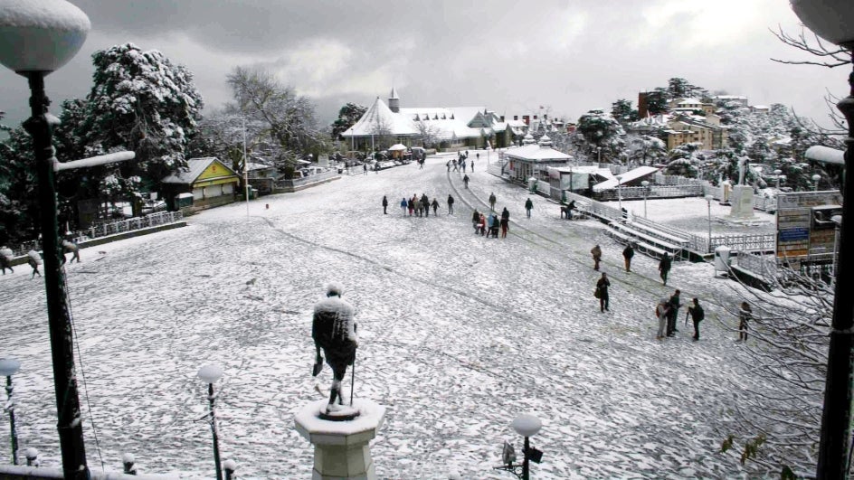Snow-white Shimla